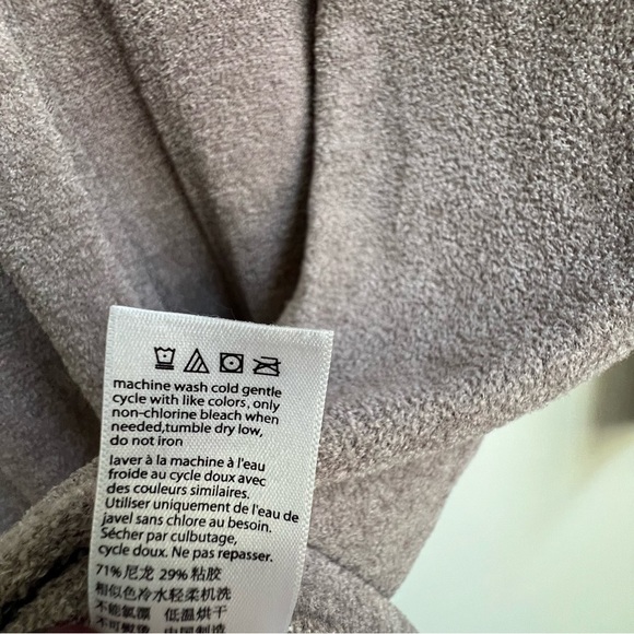 BAREFOOT DREAMS Cozychic Ultra Lite Open Front Longline Cardigan Small Ribbed - Picture 10 of 13